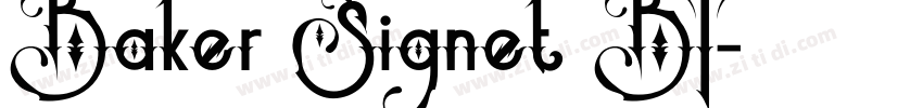 Baker Signet BT字体转换